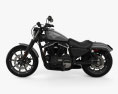 Harley-Davidson Sportster Iron 883 2016 Modèle 3d vue de côté