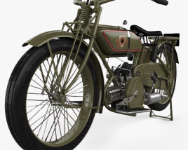 Harley-Davidson 19W Sport Twin 1919 3D model