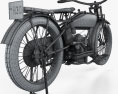 Harley-Davidson 19W Sport Twin 1919 Modelo 3D