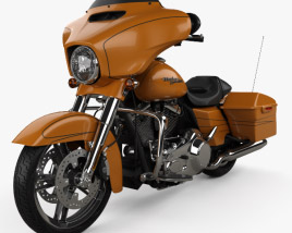 3D model of Harley-Davidson FLHXS Street Glide Special 2014