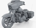 Harley-Davidson FLHXS Street Glide Special 2014 3D 모델  clay render