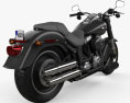 Harley-Davidson FLSTFB Softail Fat Boy Lo 2010 3D模型 后视图