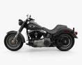 Harley-Davidson FLSTFB Softail Fat Boy Lo 2010 3D模型 侧视图