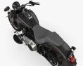 Harley-Davidson FLSTFB Softail Fat Boy Lo 2010 3D模型 顶视图