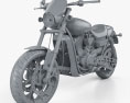 Harley-Davidson Street Rod XG750 2017 3D 모델  clay render