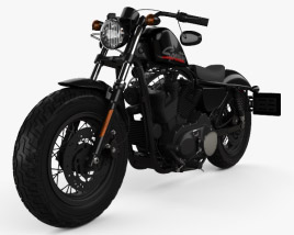 Harley-Davidson Sportster 1200 Forty-Eight 2013 3D model