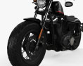 Harley-Davidson Sportster 1200 Forty-Eight 2013 3D 모델 