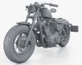 Harley-Davidson Sportster 1200 Forty-Eight 2013 Modello 3D clay render