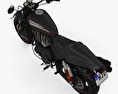 Harley-Davidson Sportster  XR1200X 2012 3D-Modell Draufsicht