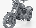 Harley-Davidson Sportster  XR1200X 2012 3Dモデル clay render