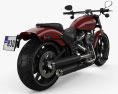 Harley-Davidson FXBRS Breakout 114 2018 Modello 3D vista posteriore