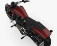 Harley-Davidson FXBRS Breakout 114 2018 3D模型 顶视图