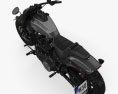 Harley-Davidson FXFB Fat Bob 114 2018 3D模型 顶视图