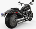 Harley-Davidson SDBV Fat Boy 114 2018 3D-Modell Rückansicht