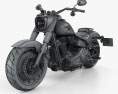 Harley-Davidson SDBV Fat Boy 114 2018 3D модель wire render