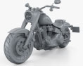 Harley-Davidson SDBV Fat Boy 114 2018 3D модель clay render