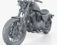 Harley-Davidson XL 1200 CX roadster 2018 3d model clay render