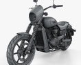 Harley-Davidson Street 750 2018 3D模型 wire render
