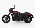 Harley-Davidson Street 750 2018 3D-Modell Seitenansicht