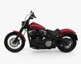 Harley-Davidson Street Bob 2018 3d model side view