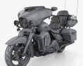 Harley-Davidson CVO limited 2020 3d model wire render