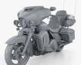 Harley-Davidson CVO limited 2020 3D модель clay render