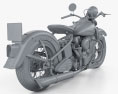Harley-Davidson FL1200 Type74 Knucklehead 1946 3D модель