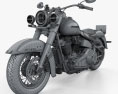 Harley-Davidson Deluxe 107 2021 3D-Modell wire render