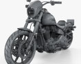 Harley-Davidson Low Rider 107 2021 3D模型 wire render