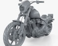 Harley-Davidson Low Rider 107 2021 3D 모델  clay render