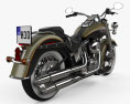 Harley-Davidson Softail Deluxe 2006 3d model back view