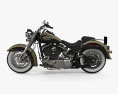 Harley-Davidson Softail Deluxe 2006 3d model side view