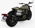 Harley-Davidson Sportster S 2024 3D-Modell Rückansicht