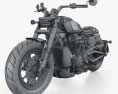 Harley-Davidson Sportster S 2024 Modèle 3d wire render