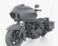 Harley-Davidson FLTR Road Glide 2010 Modello 3D wire render