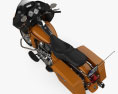 Harley-Davidson FLTR Road Glide 2010 3D模型 顶视图