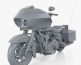 Harley-Davidson FLTR Road Glide 2010 Modello 3D clay render