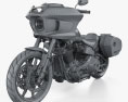 Harley-Davidson Low Rider ST 2024 3D模型 wire render