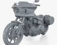 Harley-Davidson Low Rider ST 2024 3D-Modell clay render