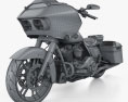 Harley-Davidson CVO Road Glide 2021 3Dモデル wire render