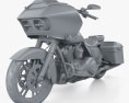 Harley-Davidson CVO Road Glide 2021 3D 모델  clay render