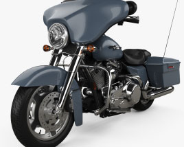 Harley-Davidson Street Glide 2008 3D model
