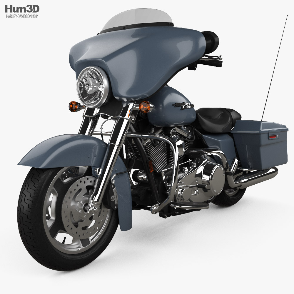 Harley-Davidson Street Glide 2010 Modello 3D