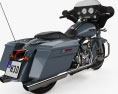 Harley-Davidson Street Glide 2010 3D模型 后视图
