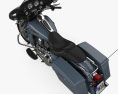 Harley-Davidson Street Glide 2010 3D模型 顶视图