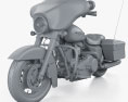 Harley-Davidson Street Glide 2010 Modello 3D clay render