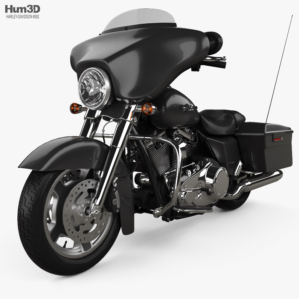 Harley-Davidson Street Glide 2011 Modello 3D