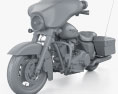 Harley-Davidson Street Glide 2011 3d model clay render