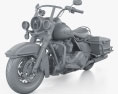Harley Davidson Electra Glide Highway King 2024 Modello 3D clay render
