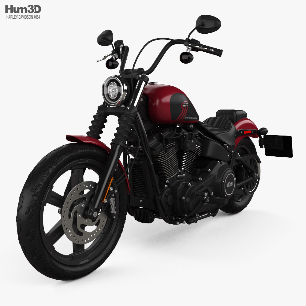 Harley-Davidson Street Bob 114 2024 3D 모델 